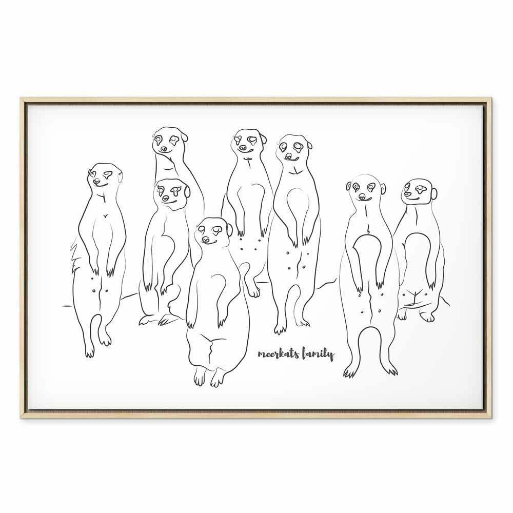 Meerkats Animal Patrol Canvas Print