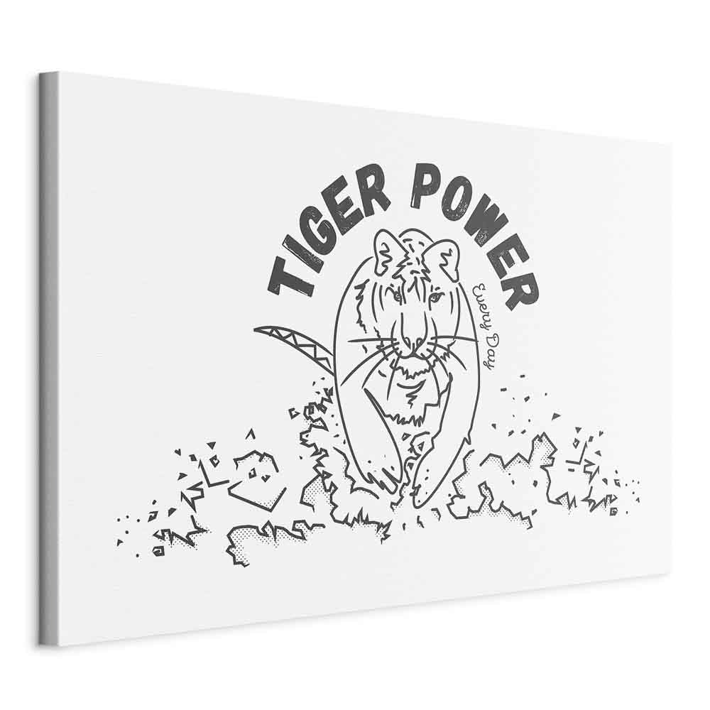 Tiger Power Animal Canvas Print