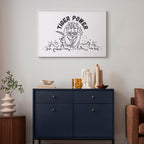 Tiger Power Animal Canvas Print