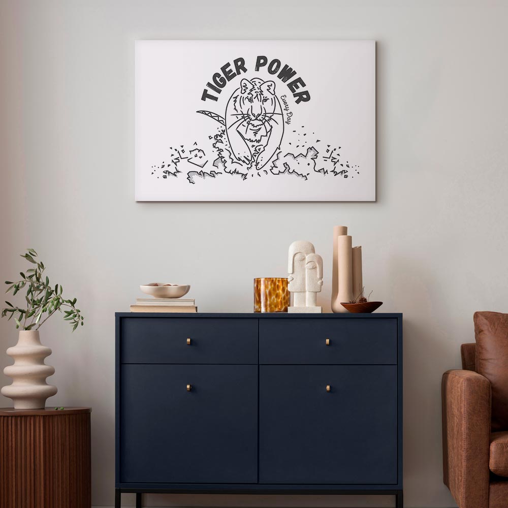 Tiger Power Animal Canvas Print