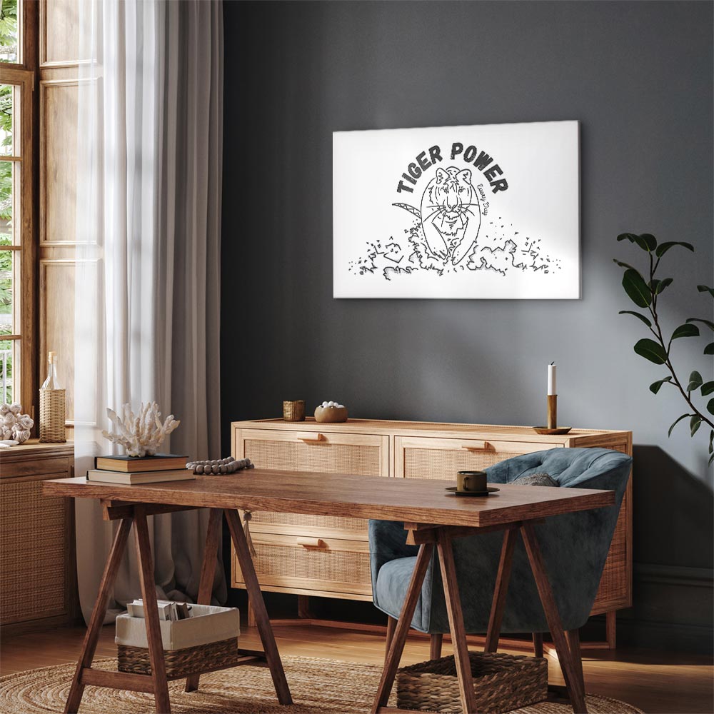 Tiger Power Animal Canvas Print