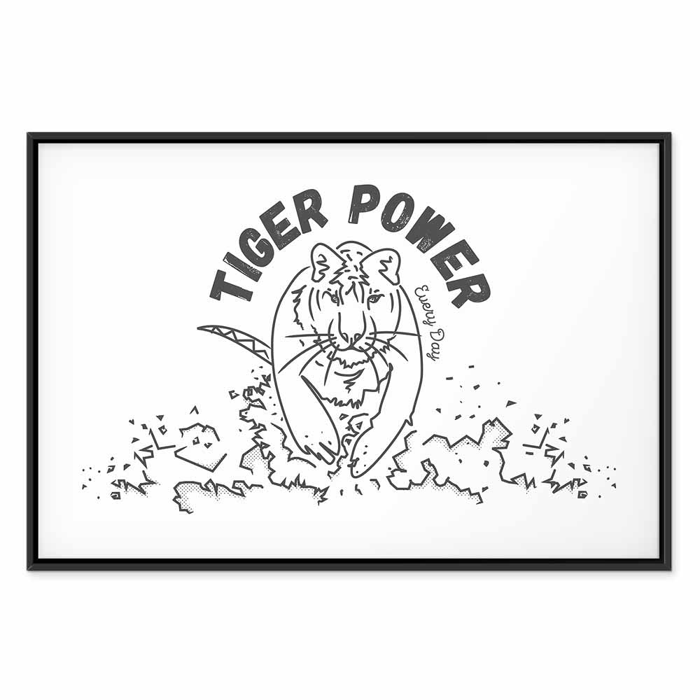 Tiger Power Animal Canvas Print