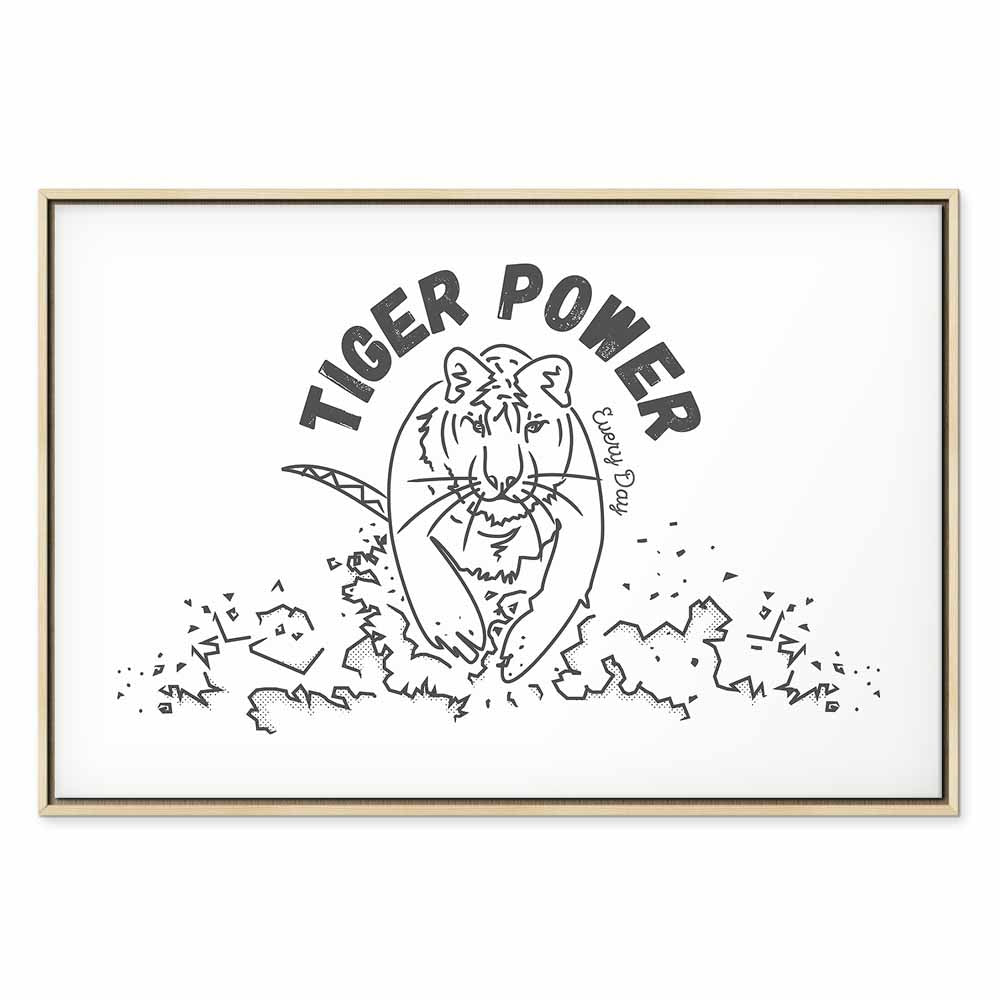 Tiger Power Animal Canvas Print