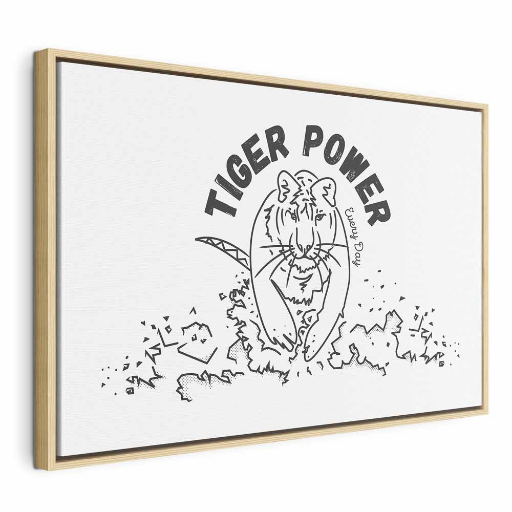 Tiger Power Animal Canvas Print