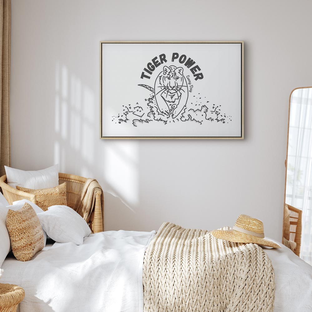Tiger Power Animal Canvas Print