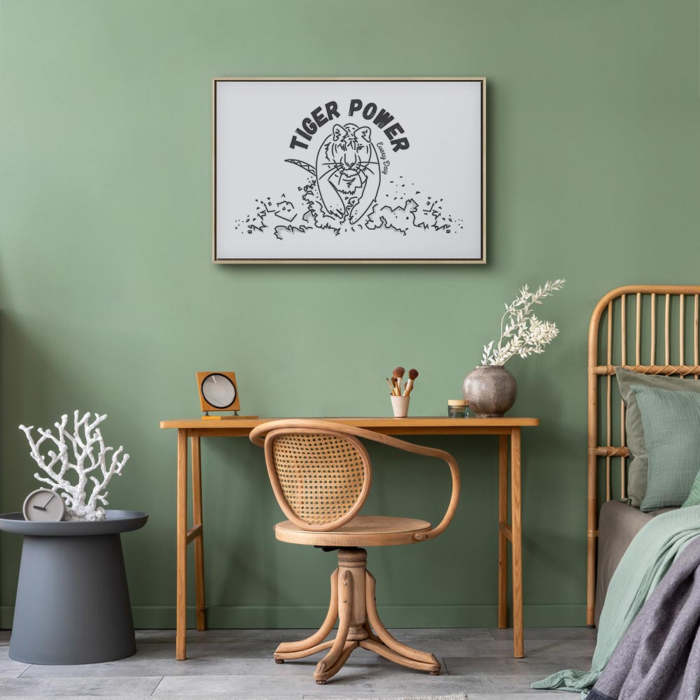 Tiger Power Animal Canvas Print