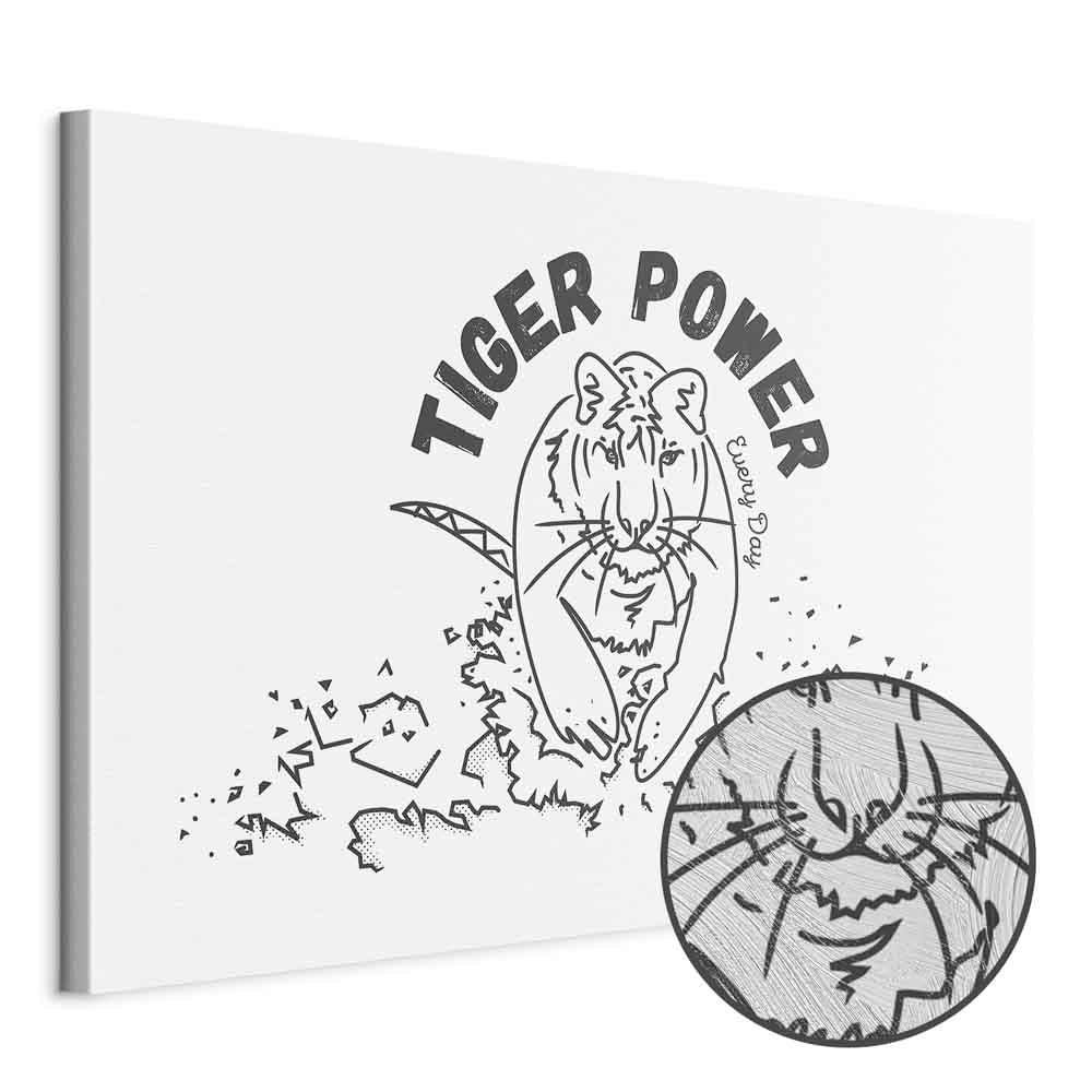 Tiger Power Animal Canvas Print