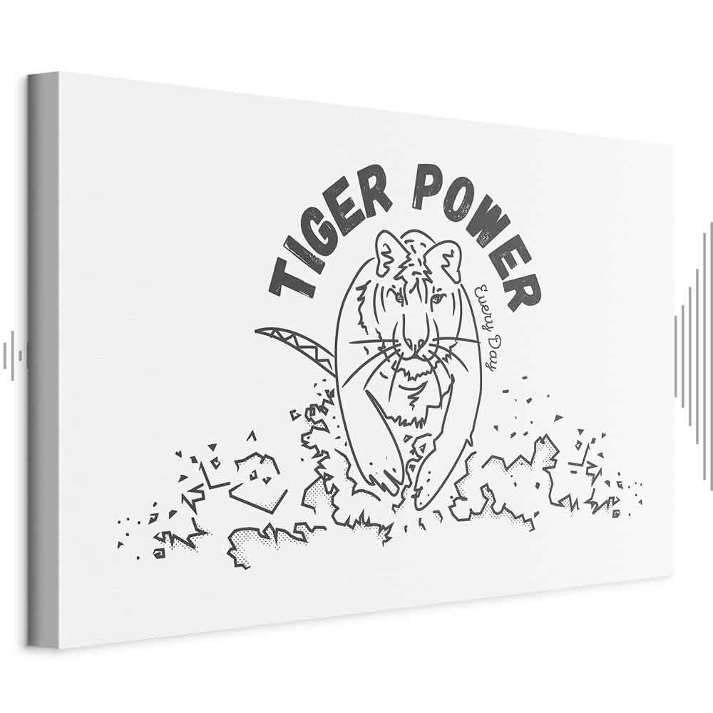 Tiger Power Animal Canvas Print