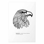 Eagle Freedom Inscription Poster