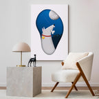 Dog Dreams Fantasy Vertical Canvas Print