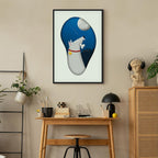 Dog Dreams Fantasy Vertical Canvas Print