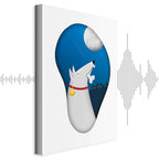 Dog Dreams Fantasy Vertical Canvas Print