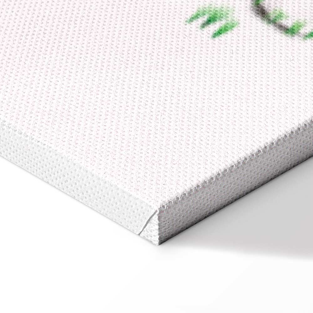 Colorful Dog and Ball Modern Canvas Print