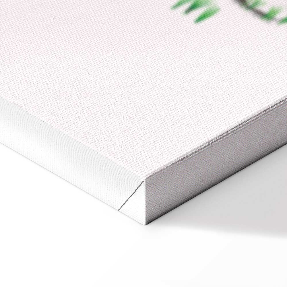 Colorful Dog and Ball Modern Canvas Print