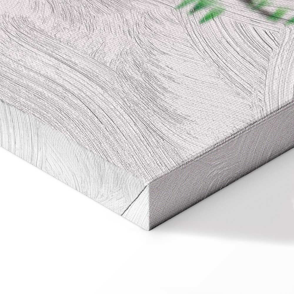 Colorful Dog and Ball Modern Canvas Print