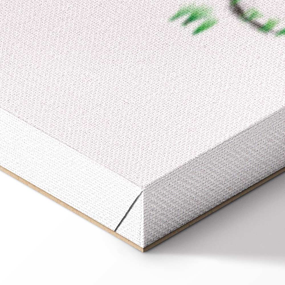 Colorful Dog and Ball Modern Canvas Print