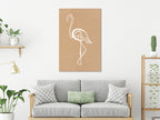 Canvas Print - White Flamingo Vertical