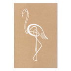 White Flamingo Bird Canvas Print