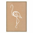 White Flamingo Bird Canvas Print