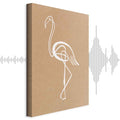 White Flamingo Bird Canvas Print