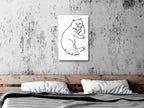 Canvas Print Cat Relaxing 1 Part Vertical