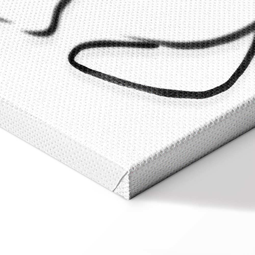 Cat Silhouette Vertical Canvas Print