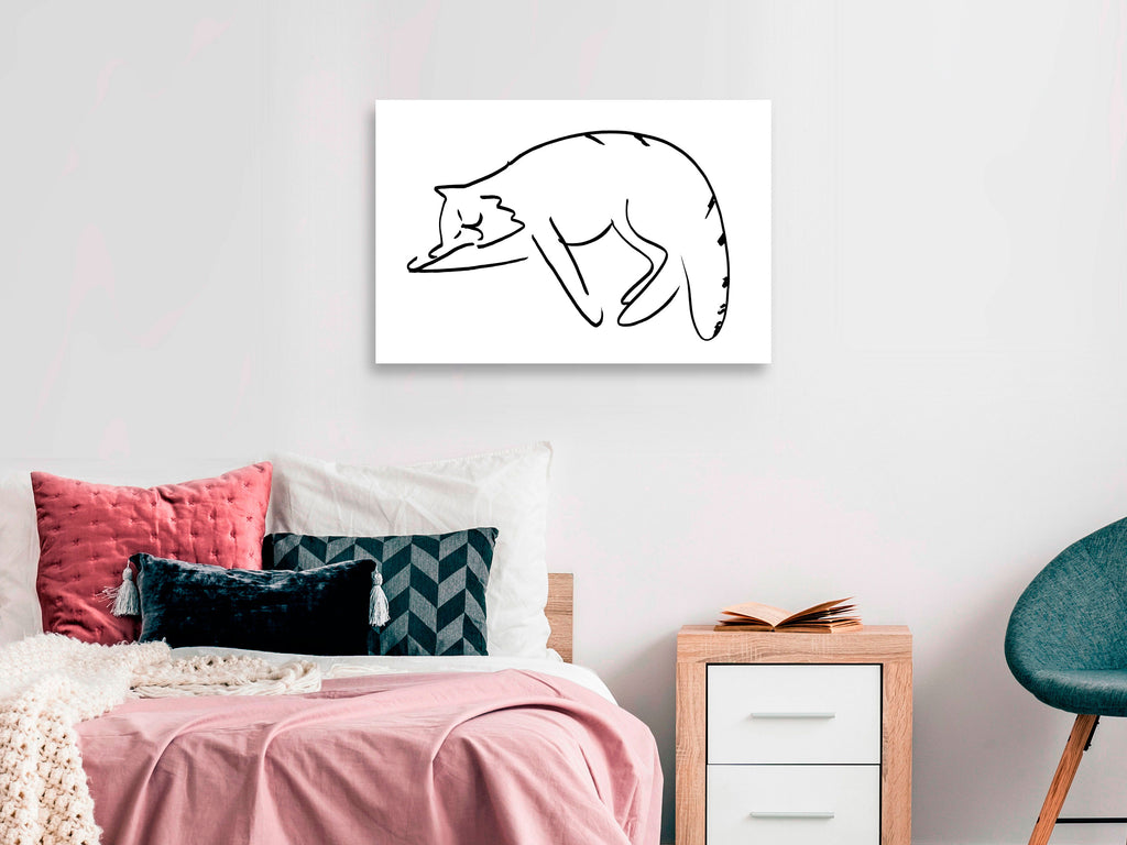 Canvas Print Cat's Dreams 1 Part Vertical