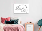 Canvas Print Cat's Dreams 1 Part Vertical