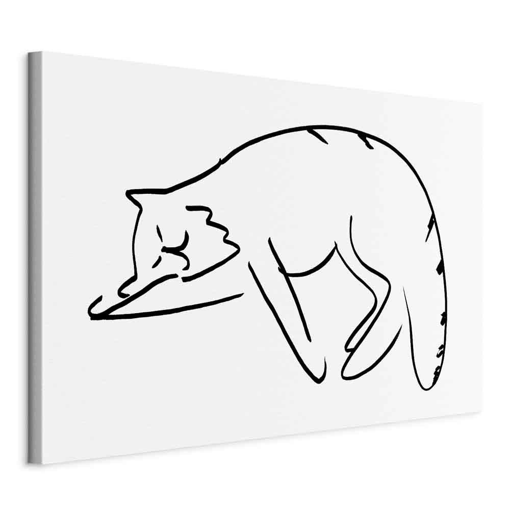 Cat Silhouette Fantasy Canvas Print