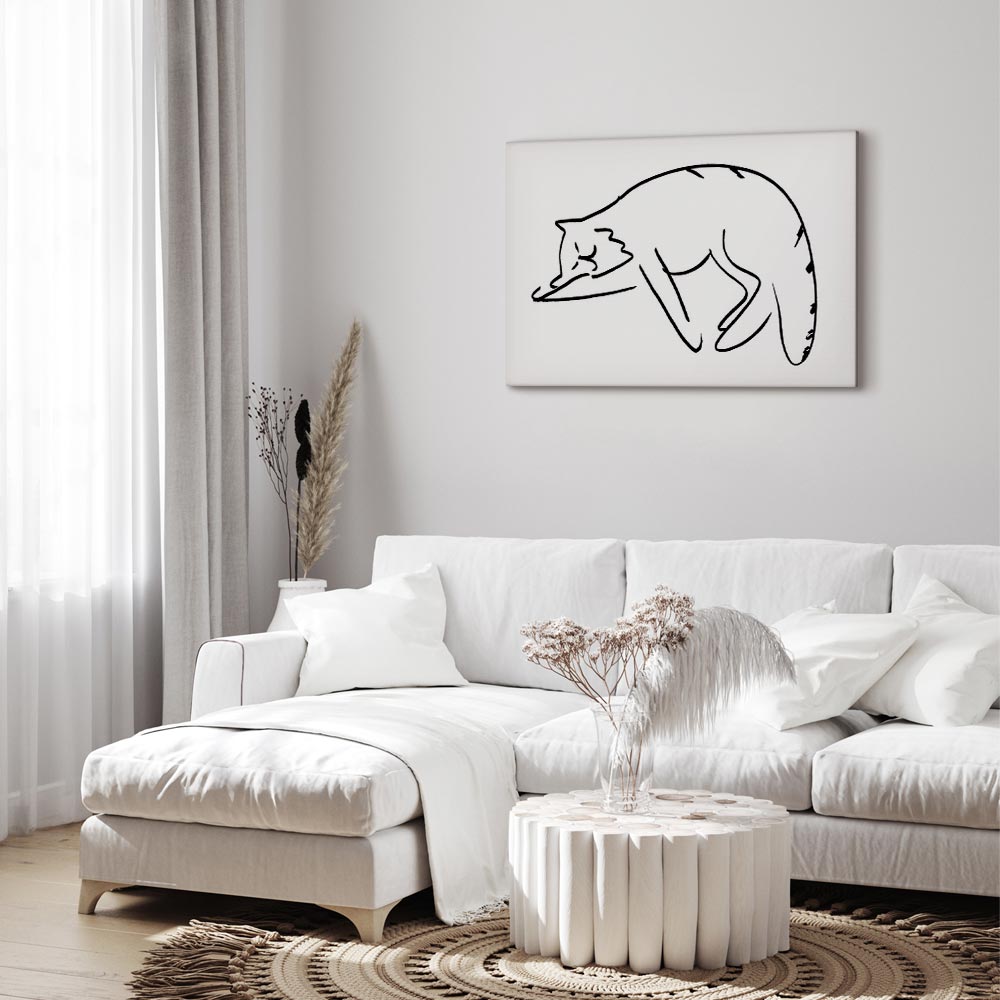 Cat Silhouette Fantasy Canvas Print