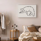 Cat Silhouette Fantasy Canvas Print