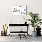 Cat Silhouette Fantasy Canvas Print
