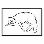 Cat Silhouette Fantasy Canvas Print