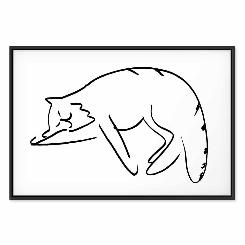 Cat Silhouette Fantasy Canvas Print