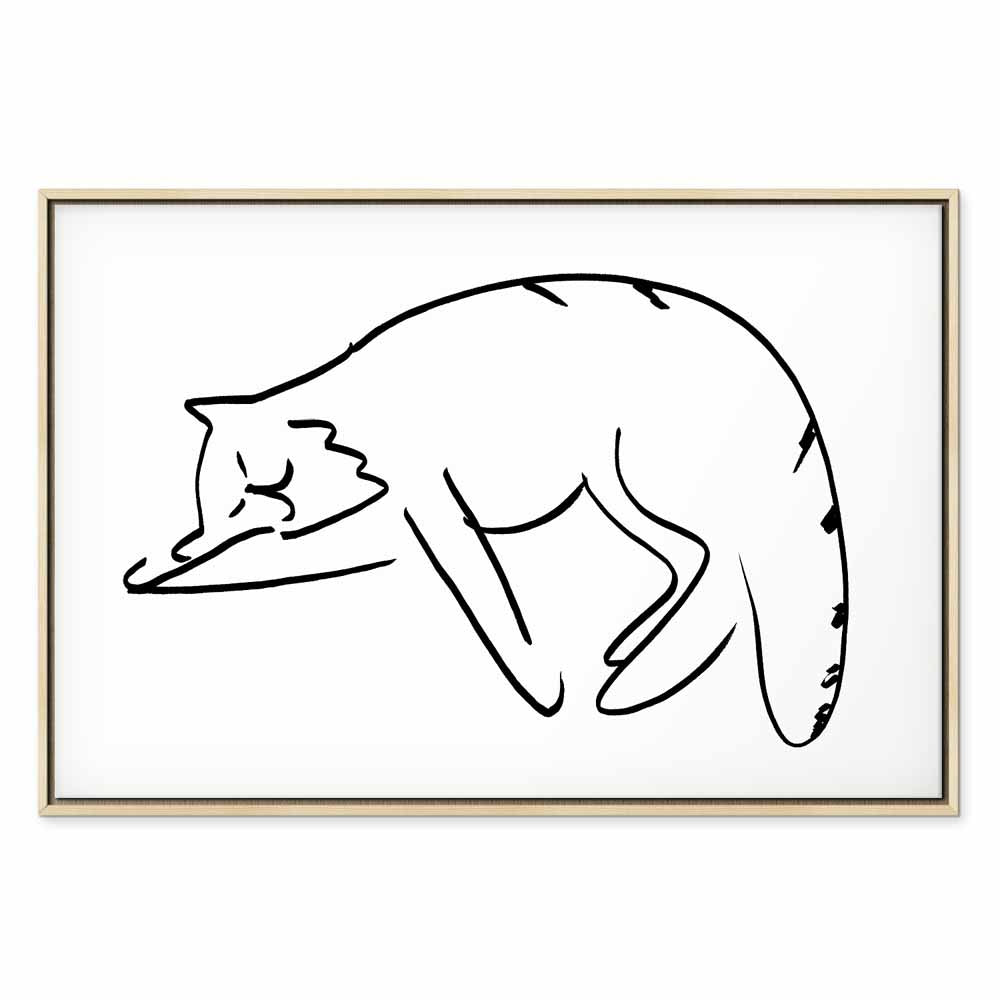 Cat Silhouette Fantasy Canvas Print