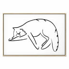 Cat Silhouette Fantasy Canvas Print