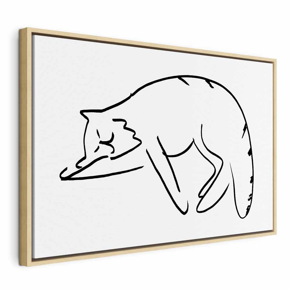 Cat Silhouette Fantasy Canvas Print