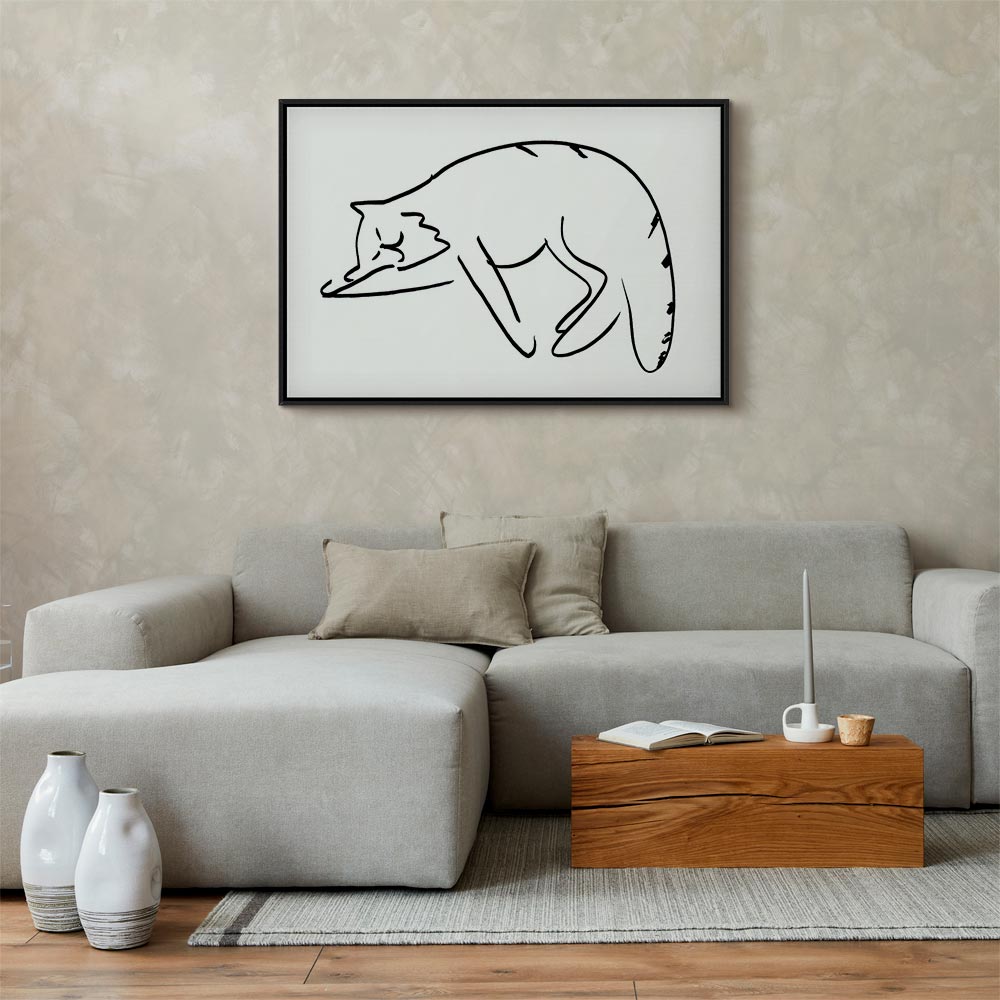Cat Silhouette Fantasy Canvas Print