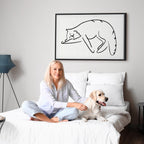 Cat Silhouette Fantasy Canvas Print