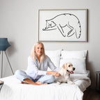 Cat Silhouette Fantasy Canvas Print