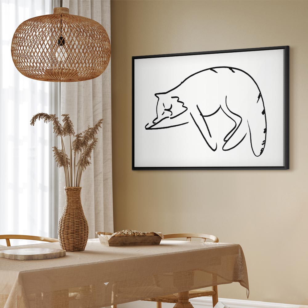 Cat Silhouette Fantasy Canvas Print