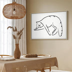 Cat Silhouette Fantasy Canvas Print