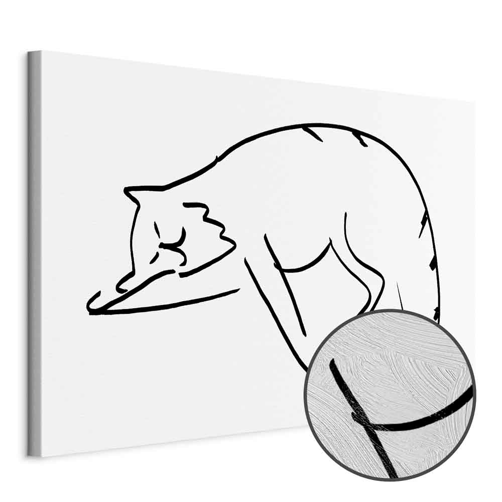 Cat Silhouette Fantasy Canvas Print