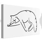 Cat Silhouette Fantasy Canvas Print