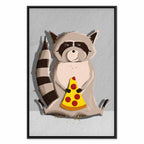 Gourmand Raccoon Funny Canvas Print
