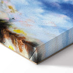 Autumn Sky Birds Landscape Canvas Print