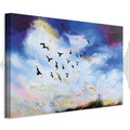 Autumn Sky Birds Landscape Canvas Print
