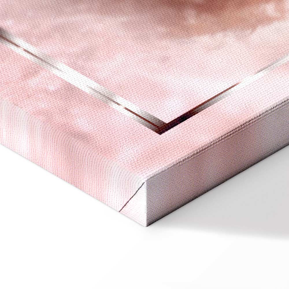 Space Flamingo Vertical Canvas Print