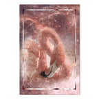 Space Flamingo Vertical Canvas Print
