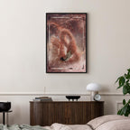 Space Flamingo Vertical Canvas Print